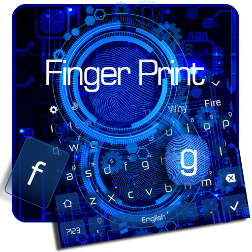 Finger Print Scanner Keyboard Theme आइकन