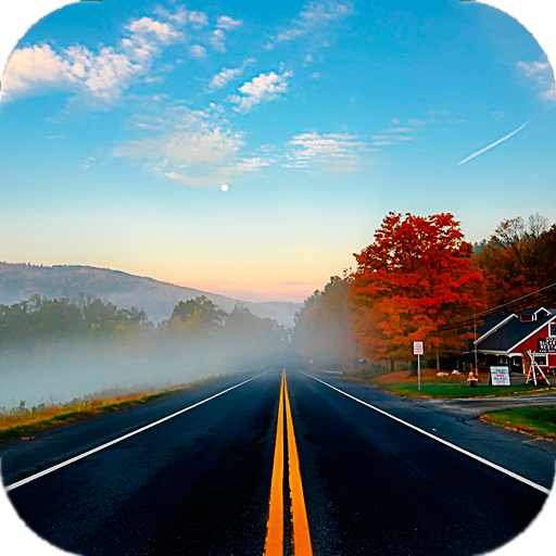 Autumn road (backgrounds &amp; themes) icon