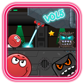 Red Jump 4 : Bounce ball Vol3 أيقونة