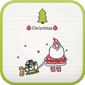 Doodle Christmas go launcher icon
