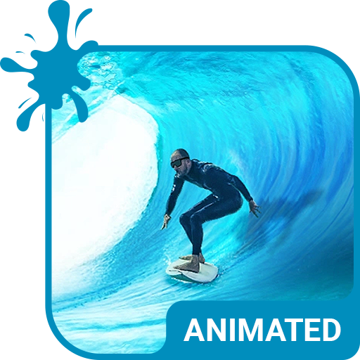 Surfing Animated Keyboard   Live Wallpaper icon
