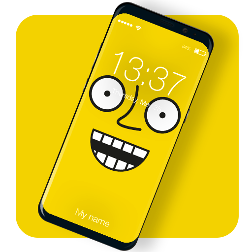 Minimalistic Emoji Face Lock Screen icon