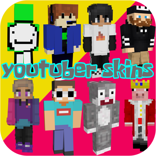 All Youtuber Skins and Maps MOD for MCPE icon