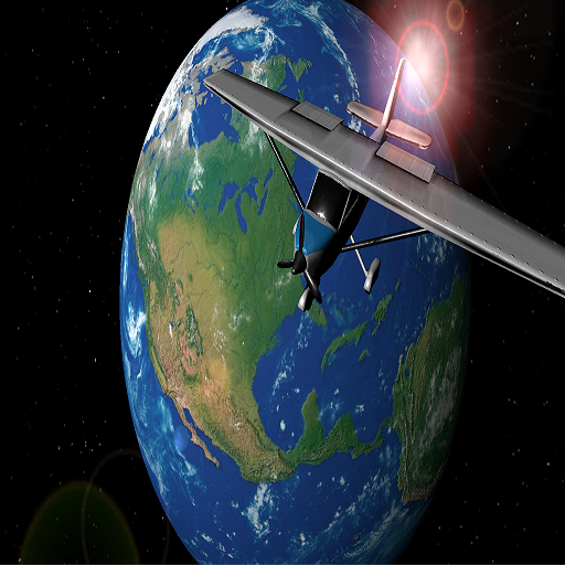 3D Earth Airplane Flying icon