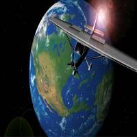 3D Earth Airplane Flying