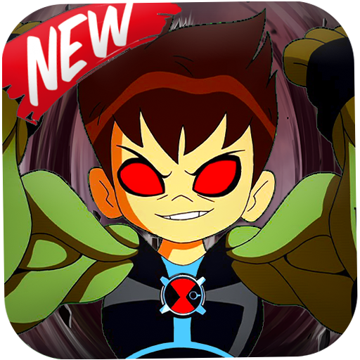 Ben fighting 10 ultimate aliens hero icon