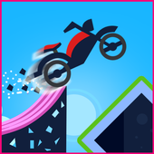 Action Motor Bike jump icon
