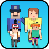 Virtual Father: Blocky Police Duty icon