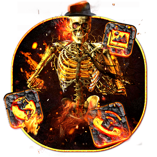 Fire Flaming Ghost Theme icon