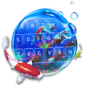 Live Cute Swimming Fish Emoji Keyboard Theme icon