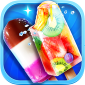 Frozen Rainbow Ice Pops &amp; Ice Cream Cooking Games icon