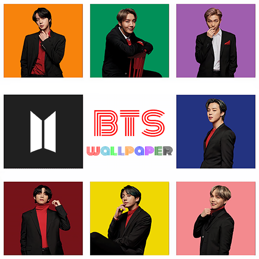 BTS Wallpaper HD 4K - All members and BT21 icon