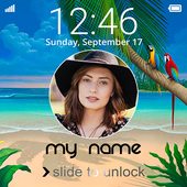 Photo lock Screen &amp; Name icon