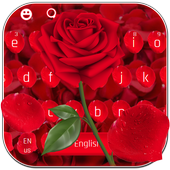 Red Rose Petals Keyboard icon