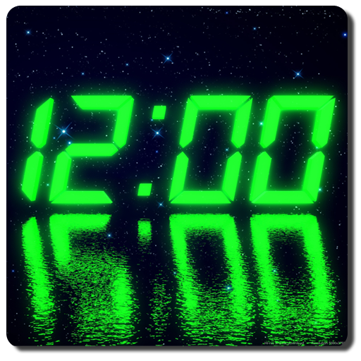 LED clock widget icon