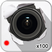 Hd 360 zoom camera icon