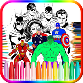Coloring Book for Super Hero icon