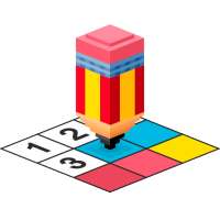 3D Pixel Art - Color by numbers