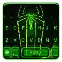 Neon Electric Spider Keyboard Theme