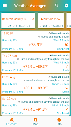 Weather Averages screenshot 1