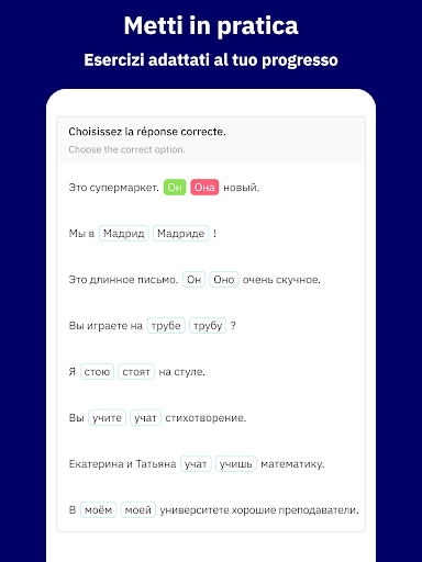 Wlingua - Corso di russo, impara russo screenshot 8