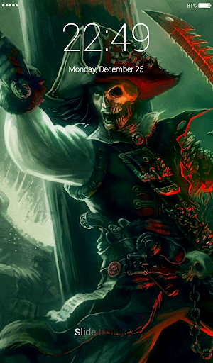 Pirate Skull Lock Screen screenshot 5