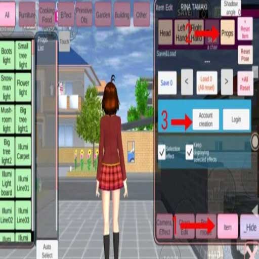 Props ID Sakura Edit &amp; Simpan icon