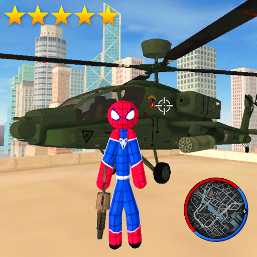 Super Spider StickMan Rope Hero Gangstar Crime icon