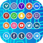 All Social Media in One icon