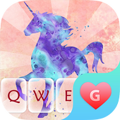 Rose Gold Unicorn Keyboard Theme for Girls icon