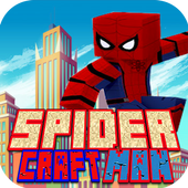 Craft Spider Hero Run icon
