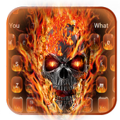 Horror Fire Skull Keyboard icon