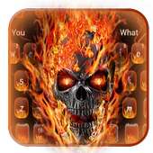 Horror Fire Skull Keyboard on 9Apps