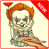 learn to draw Pennywise icon