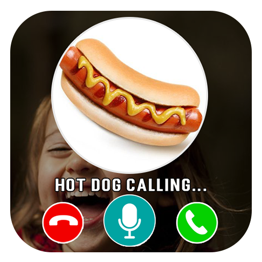 Hot Dog fake video call - chat icon