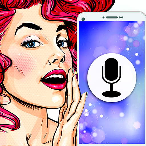 Lock screen with voice recognition icon