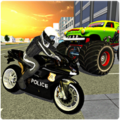 Rally Bikes Monster Truck - City Traffic Racing 3D icon