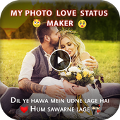 My Photo Lyrical Video Status Maker With Love Song icon