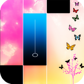 Piano music : pink magic tiles icon