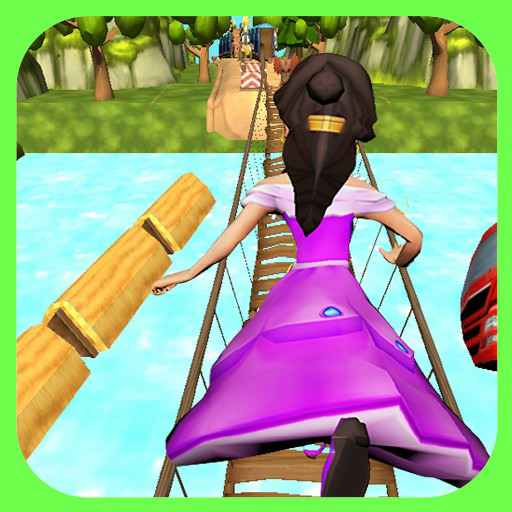 Subway Jungle Running Princess : Run Rush Game 3D icon