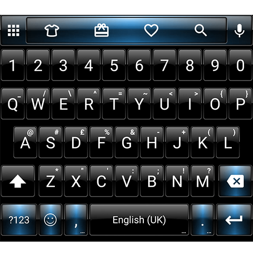 Dusk BlackBlue Emoji Keyboard icon