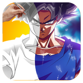 How to draw super saiyan ultra instinct icon