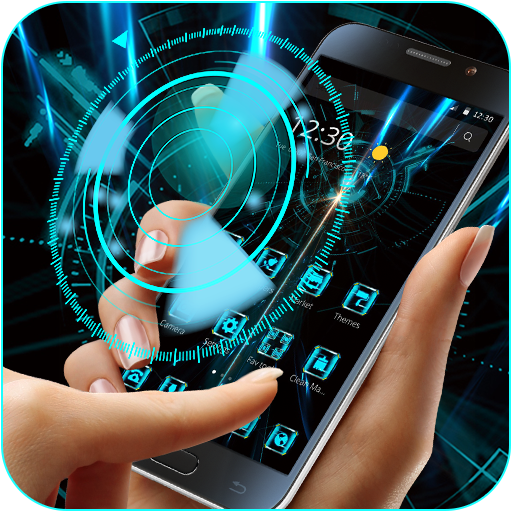 Neon Blue Tech Light Theme icon