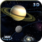 Moving Planets Wallpapers 3D Space Backgrounds HD icon