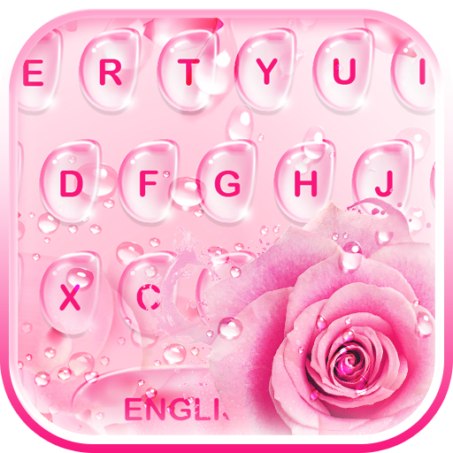 Rose Water Drops Keyboard Theme icon