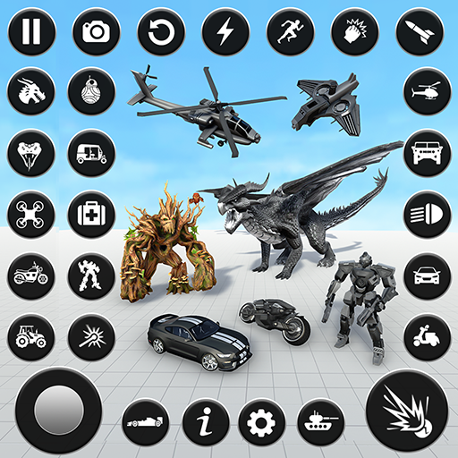 Dragon Robot Tree Robot Game icon