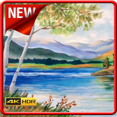 Drawing Scenery Wallpaper HD иконка