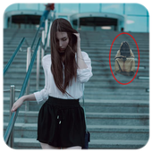 Ghost prank Ghost in photo icon