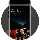 Racing Speeding on the high speed theme icon