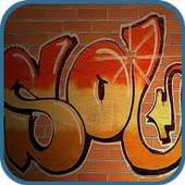 Sexy wall painting theme icon